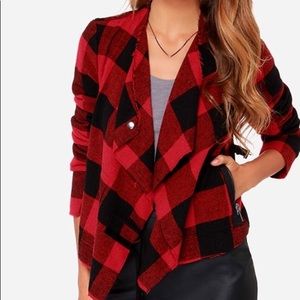 Red plaid jacket